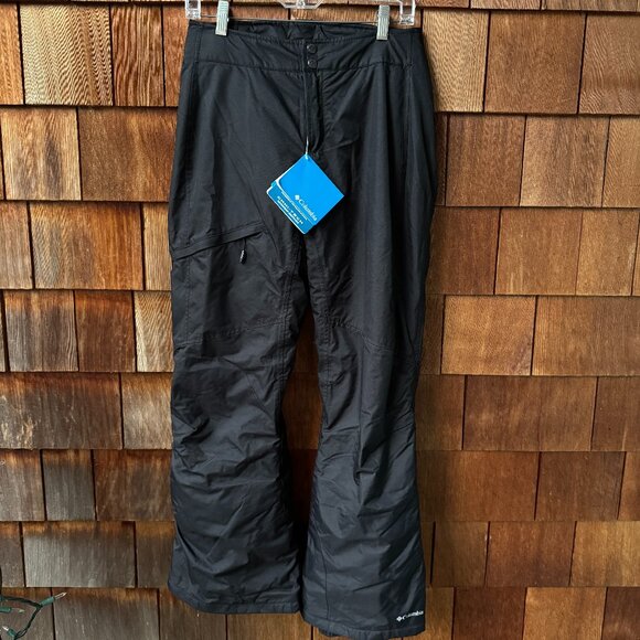 NWT Columbia Black Bugaboo Omnitech Snow/Ski/Snowboard Pants in Women's Small - Picture 1 of 13